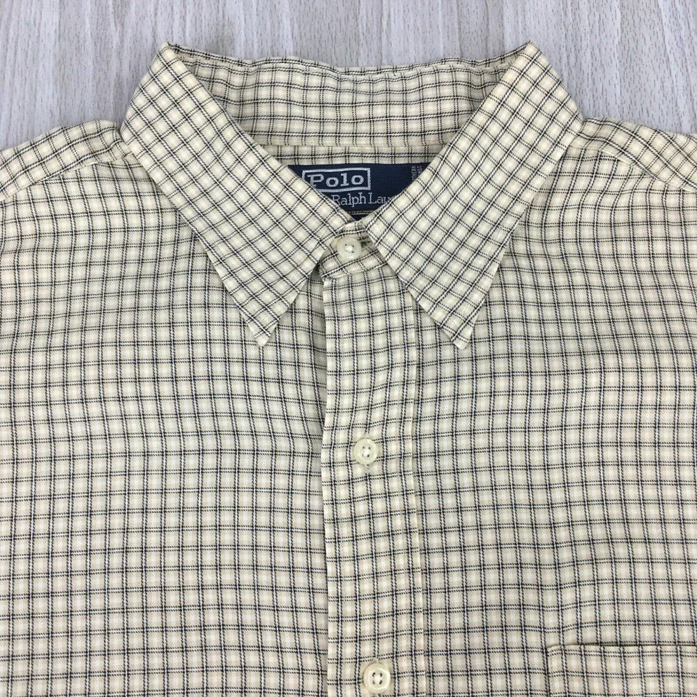 Polo Ralph Lauren Lowell Sport‎ Plaid Button Down Shirt Men's XL Pony Logo